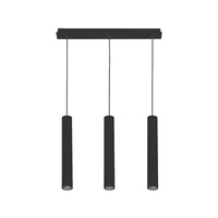 Lampa Sufitowa Wisząca 3x GU10 Czarna Nowoczesna EYE 7862 Nowodvorski