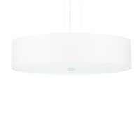 Lampa Sufitowa Wisząca Zwis 5x E27 Żyrandol Geometryczna Biała Minimalistyczna Skala Sollux