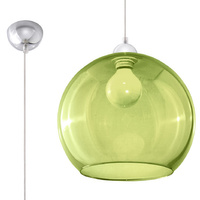 Lampa Sufitowa Wisząca Zwis Kula E27 Okrągła Zielona Minimalistyczna Ball Sollux