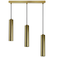 Lampa Wisząca Sufitowa NAPOLI 3x GU10 Zwis Tuba Złota GOLDLUX (Polux)