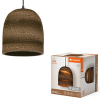 Lampa Sufitowa Wisząca Dekoracyjna E27 Zwis Brązowy Karton Decor Ledvance