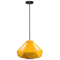 Lampa Wisząca Oprawa E27 Geometryczna żółta PASTEL PRISM D:310*180MM VT-7310 V-TAC