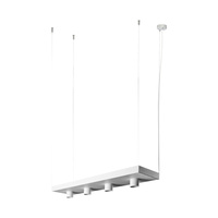 Lampa Sufitowa Wisząca 4x GU10 Biała Nowoczesna PLANT 9382 Nowodvorski