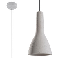 Lampa Sufitowa Wisząca Zwis E27 Tubularna Szara Industrialna Empoli Sollux