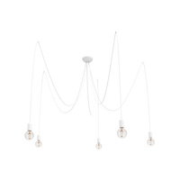 Lampa Sufitowa Wisząca 5x E27 Biała Pająk Nowoczesna SPIDER 9744 Nowodvorski