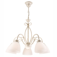 Lampa Wisząca Sufitowa ADELLE 3xE27 Biała Klasyczna LM-3.6 Lamkur