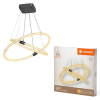 Lampa Sufitowa Wisząca Dekoracyjna LED 21W 2400lm 3000K Ciepła Ściemnialna Szary Decor Ledvance