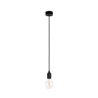 Lampa Sufitowa Wisząca E27 Czarna Skandynawska SILICONE 6404 Nowodvorski