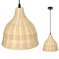 Lampa Wisząca Dekoracyjna Zwis Bambusowa E27 Rennes Kobi