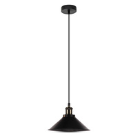 Lampa Wisząca Oprawa E27 Czarny klosz Vintage VT-7424 V-TAC