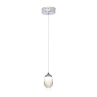 Lampa wisząca OVO 5W LED Transparent Minimal Kula ML426 Milagro Metal + Akryl