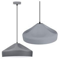 Lampa Sufitowa Wisząca Zwis E27 Szara Gavle Sanico Goldlux