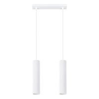 Lampa Wisząca Sufitowa Zwis Tuba Spot 2x GU10 Biała Karbon Deep Space SL.1536 Sollux