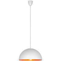 Lampa Sufitowa HEMISPHERE 4893 Nowodvorski Biało-Złota E27 Wisząca Stal ?34 cm Minimalistyczna