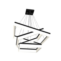 Lampa wisząca NERO 140W 4000K LED IP20 Metal i akryl Milagro Styl nowoczesny Kwadrat