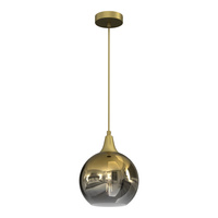 Lampa Wisząca Sufitowa MONTE Złota fi 200 1xE27 Milagro