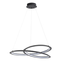 Lampa Sufitowa LED Wisząca Zwis 44W 5300lm 4000K Neutralna 120° Czarna TANGO Sanico Goldlux