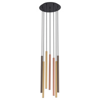 Lampa Sufitowa Wisząca 7x G9 Złota Nowoczesna LASER 490 10704 Nowodvorski