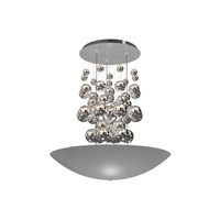 Lampa Wisząca Sufitowa PERLA Srebrna 42W LED Milagro