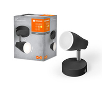 Lampa Sufitowa LED Reflektor Regulowany Punktowy 4.3W 210lm 3000K Ciepła Czarny Spot Ledvance