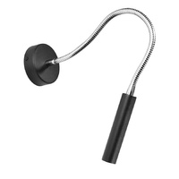 Lampa Ścienna Oprawa Natynkowa Kinkiet G9 SPOT TUBA Reflektor Tubularna Czarna Nowoczesna Axil Sollux