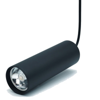 Lampa Wisząca Sufitowa 1xGU10 CIRUS SLIM Zwis Tuba Czarna 29cm