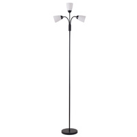 Lampa Podłogowa Oprawa Stojąca 3x E27 Czarna Tulip Sanico Goldlux