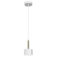 Lampa Wisząca Sufitowa ARENA Biała Złota 1xGX53 Milagro
