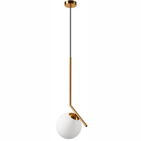 Lampa Wisząca Sufitowa AMBER G9 Miedziana Biała LM-1.198/A Lamkur