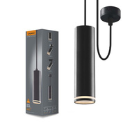 Lampa Wisząca Sufitowa SPOT 1x GU10 Czarna TATUM Videx