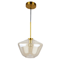 Lampa Sufitowa Wisząca Zwis E27 Złota Grea-m Sanico Goldlux