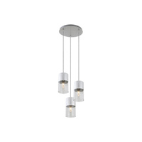 Lampa Wisząca Sufitowa E27 Srebrny Nowoczesny Zelkova Rabalux