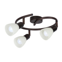Lampa Sufitowa Punktowa Reflektor Spot 3x E14 Brązowy Klasyczny Soma 6593 Rabalux
