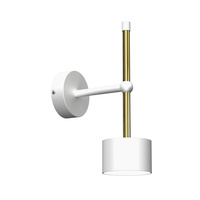 Lampa Ścienna Kinkiet ARENA Biała Złota 1xGX53 Milagro