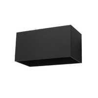 Lampa Ścienna Kinkiet Góra Dół 2x G9 Prostokątna Czarna Nowoczesna Quad Sollux