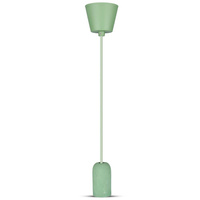 Lampa Wisząca Oprawa E27 Betonowy klosz z zielonym kablem VT-7668 V-TAC