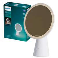 Lampka Biurkowa LED 4.5W 80lm 3000-5000K CCT USB Lusterko do Makijażu Białe Mirror Philips