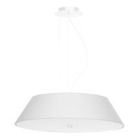 Lampa Sufitowa LED Wisząca VEGA 5xE27 Żyrandol 60cm Biała SOLLUX