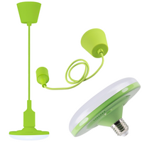 LAMPA wisząca, SUFITOWA KIKI 1xE27 10W SELEDYN 3000K GOLDLUX (Polux)