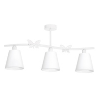 Lampa Sufitowa Żyrandol ALICE Biała 3xE14 Listwa Milagro