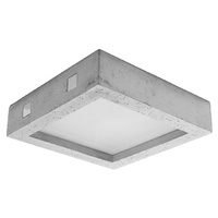 Lampa Sufitowa Oprawa Natynkowa Plafon Kwadratowa 3000K Ciepła Szara Industrialna Riza Sollux