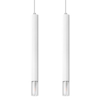 Lampa Sufitowa Oprawa Natynkowa SPOT TUBA 2x G9 Wisząca Zwis Tubularna Biała Nowoczesna Wezyr Sollux