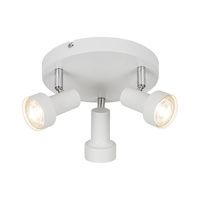 Lampa Sufitowa Oprawa Halogenowa Punktowa Reflektor Spot 3x GU10 Biały Klasyczny Konrad 5356 Rabalux