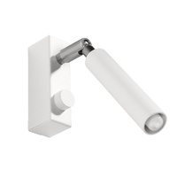 Lampa Ścienna Oprawa Natynkowa Kinkiet G9 SPOT TUBA Reflektor Tubularna Biała Nowoczesna Eyetech Sollux