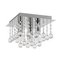 Lampa Sufitowa Plafoniera Dekoracyjna 3x E14 Chrom Nowoczesny Corinna Rabalux