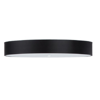 Lampa Sufitowa Plafon 6x E27 Oprawa Natynkowa Geometryczna Czarna Minimalistyczna Skala Sollux