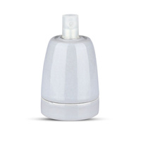 Lampa Wisząca Oprawa E27 Porcelanowy klosz szary VT-799 V-TAC