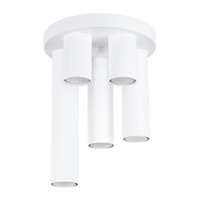 Lampa Sufitowa Plafon Tuba Spot 5x GU10 Biała Lagos Ocean Green SL.1465 Sollux