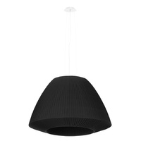 Lampa Sufitowa LED Wisząca BELLA 3xE27 Żyrandol 60cm Czarna SOLLUX