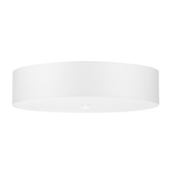 Lampa Sufitowa Plafon 5x E27 Geometryczna Biała Minimalistyczna Skala Sollux